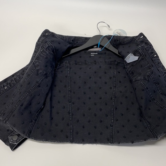 NWT DL1961 kids light weight black denim jacket, size S - Picture 6 of 8